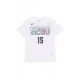 maglietta uomo nba city edition tee no 15 nikola jokic dennug WHITE