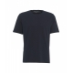 T-shirt a girocollo blu scuro