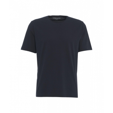 T-shirt a girocollo blu scuro