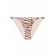 Slip bikini con stampa animalier beige