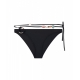 Slip bikini con applicazioni nero