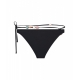 Slip bikini con applicazioni nero