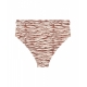 Slip bikini a vita alta beige