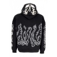 felpa cappuccio zip uomo lucha libre mask full zip hoodie BLACK