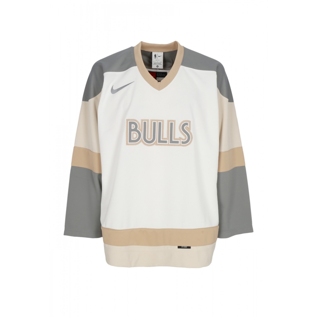 casacca tipo hockey uomo nba city edition hockey jersey chibul WHITE/OATMEAL/HEMP/DARK STELL GREY