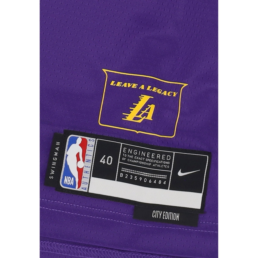 canotta basket uomo nba city edition 2024/25 dri-fit swingman jersey no 23 lebron james loslak FIELD PURPLE