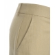 Pantaloni wide leg in lino beige