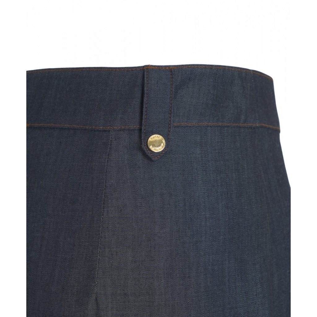 Pantaloni in tencel blu scuro