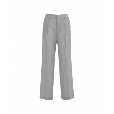 Pantaloni in lana vergine Lola grigio