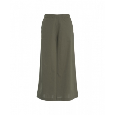 Pantaloni flared verde