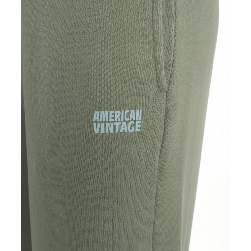 Pantaloni da jogging con logo Izubird verde