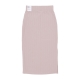 gonna donna w sportswear ribbed jersey skirt DIFFUSED TAUPE/WHITE