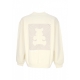 felpa leggera girocollo uomo shadow bear crewneck CREAM