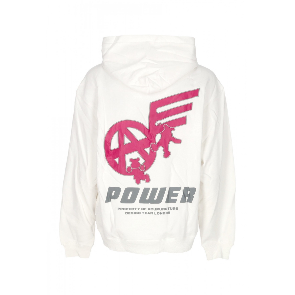 felpa leggera cappuccio uomo flying emblem hoodie WHITE