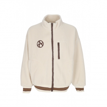 orsetto uomo emblem fleece jacket CREAM