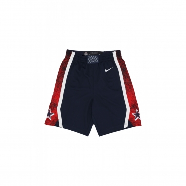 pantaloncino basket uomo nba knitted short team usa OBSIDIAN/WHITE