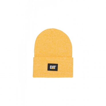 cappello uomo label cuff beanie YELLOW CREAM