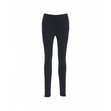 Leggings in jersey elasticizzato nero