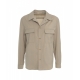 Overshirt in lana vergine John beige