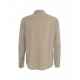 Overshirt in lana vergine John beige