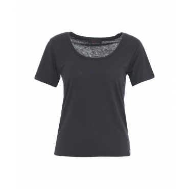 T-shirt a girocollo nero