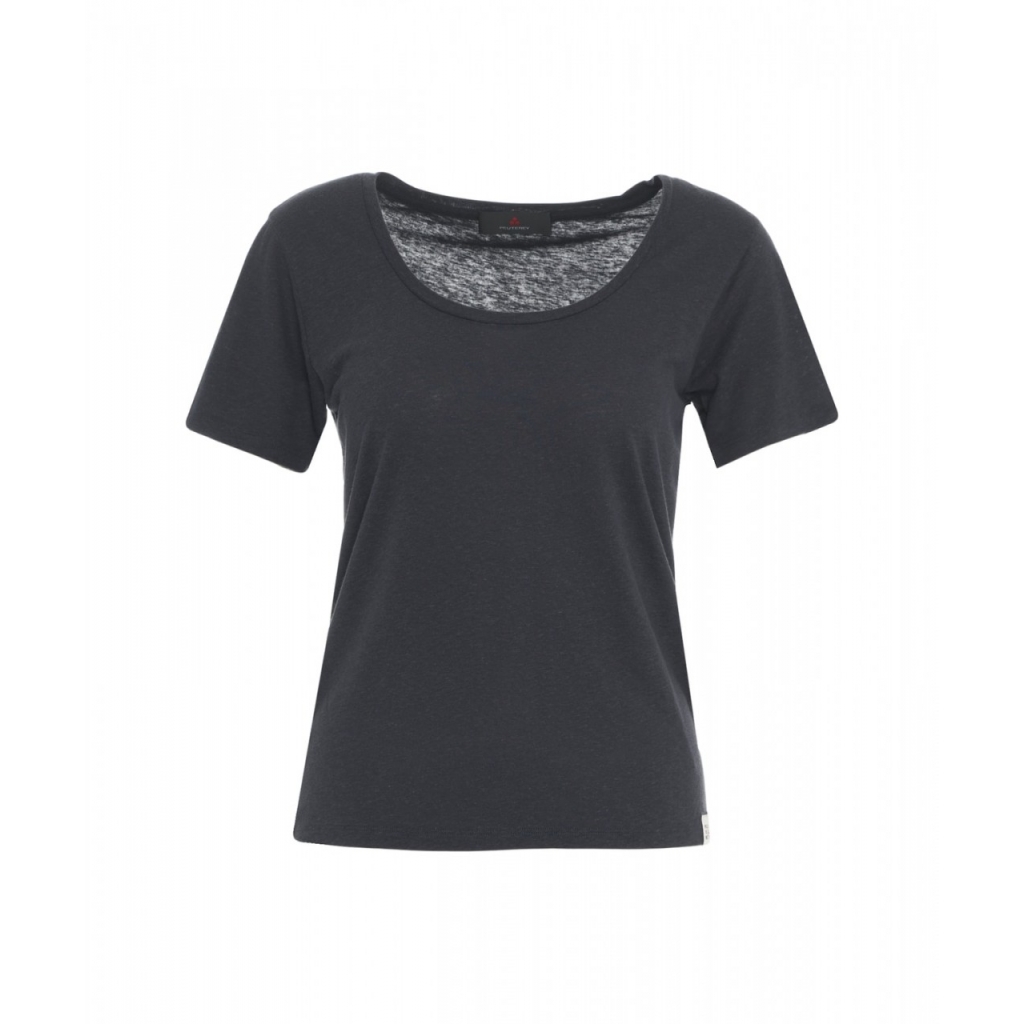 T-shirt a girocollo nero