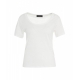 T-shirt a girocollo bianco