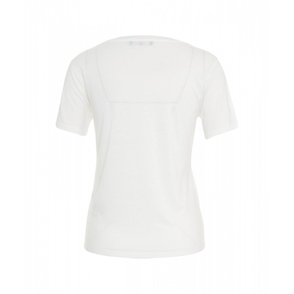 T-shirt a girocollo bianco