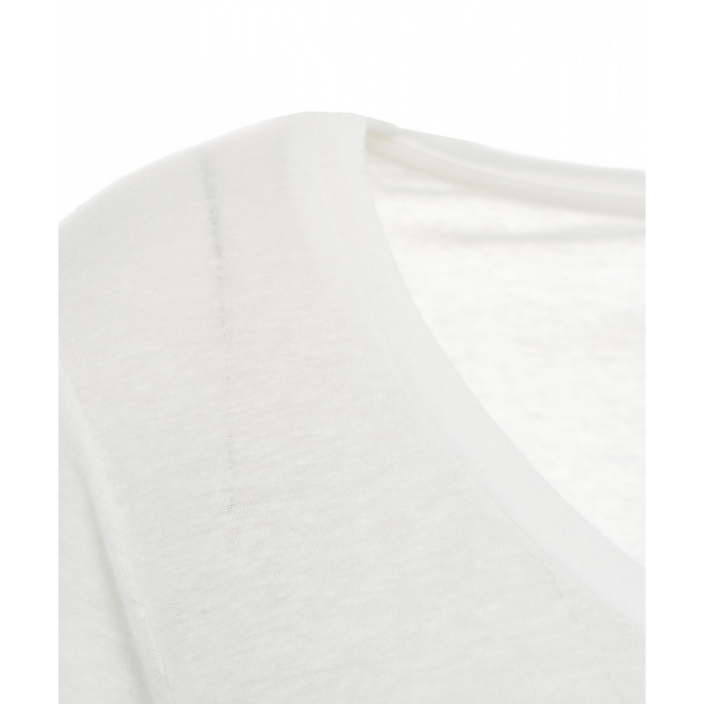 T-shirt a girocollo bianco