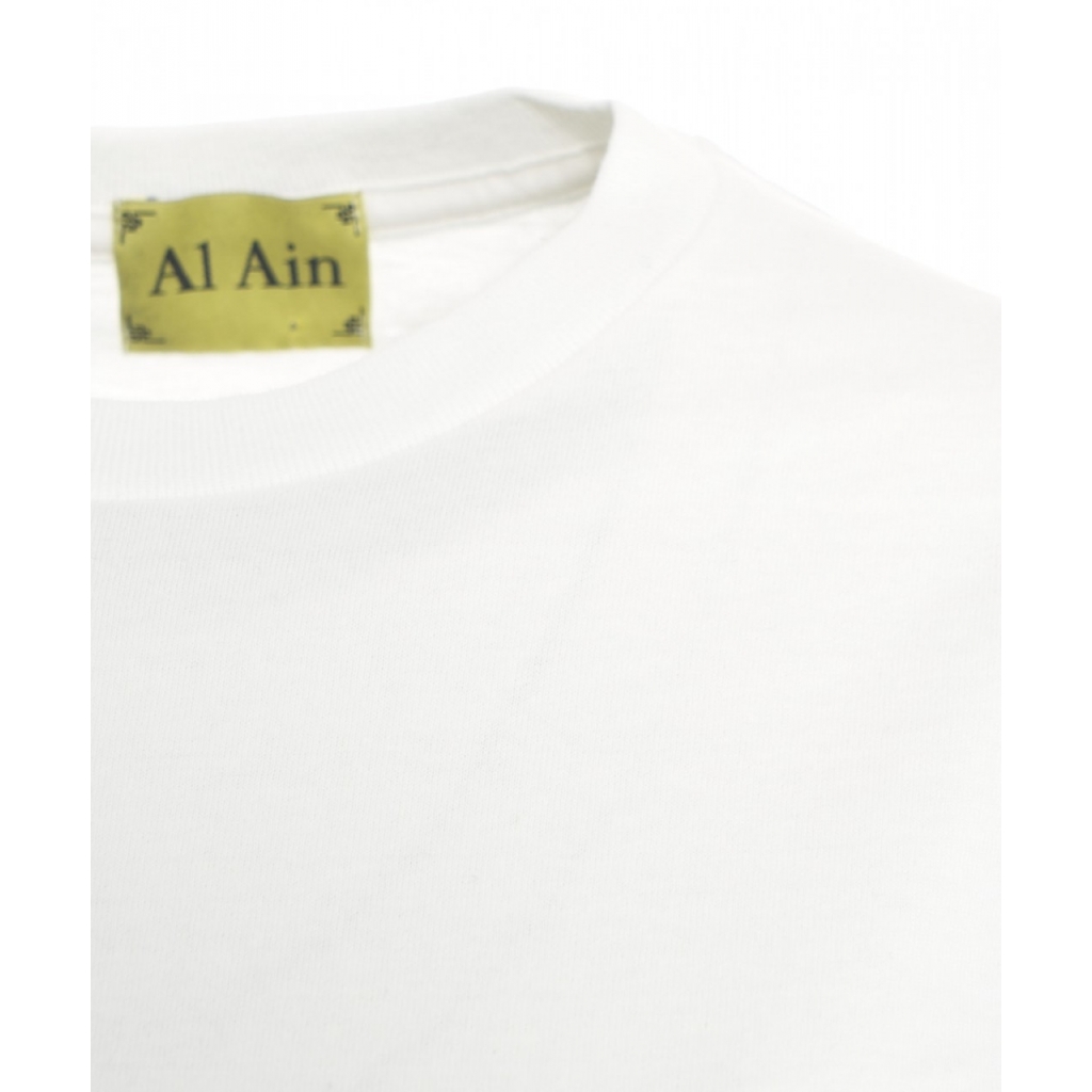 T-shirt con stampa sul retro bianco