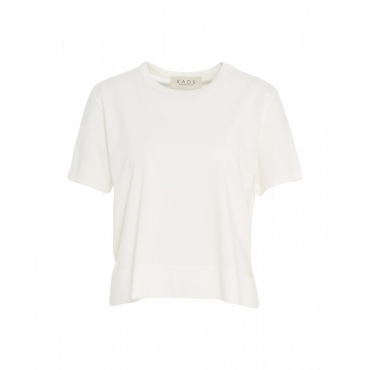 T-shirt in misto viscosa bianco