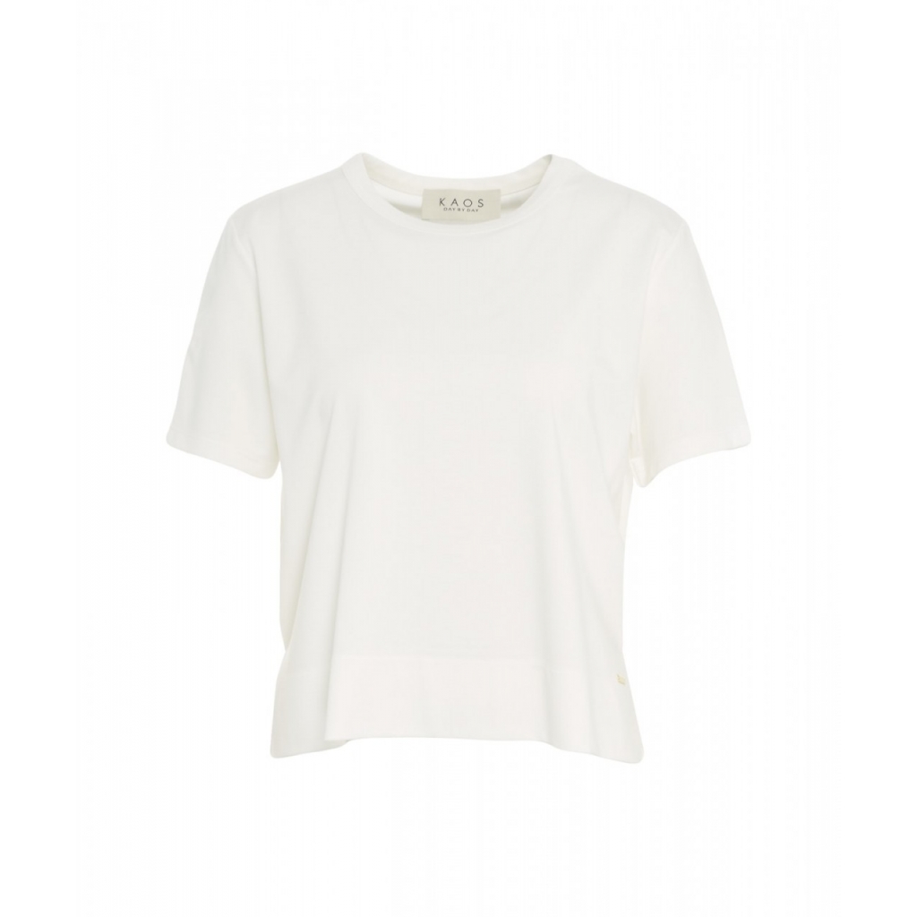 T-shirt in misto viscosa bianco