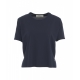 T-shirt in misto viscosa blu