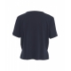 T-shirt in misto viscosa blu