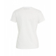 T-shirt con ricamo logo bianco