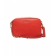 Borsa a tracolla in pelle Ginny rosso