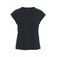 Top in jersey elasticizzato nero