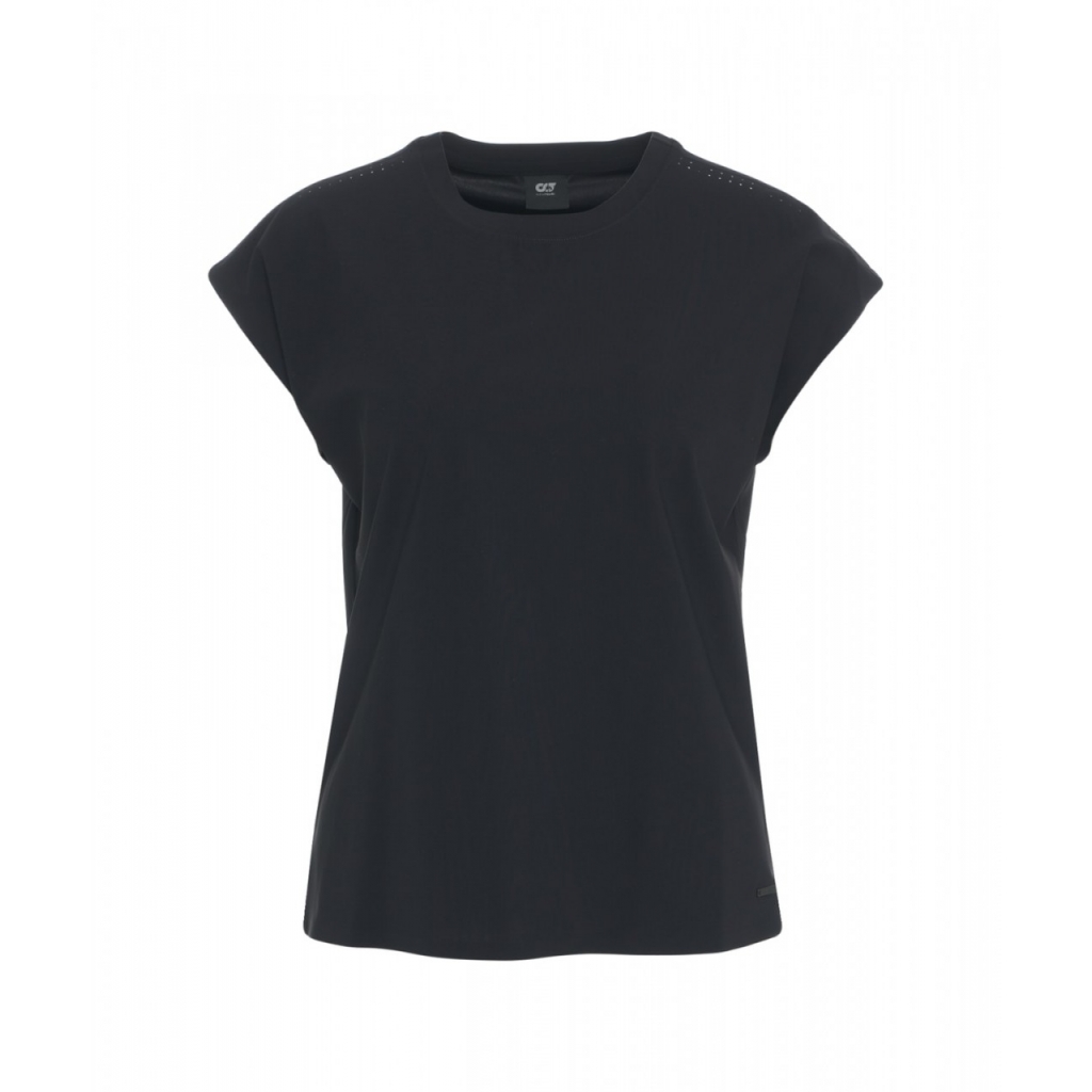 Top in jersey elasticizzato nero