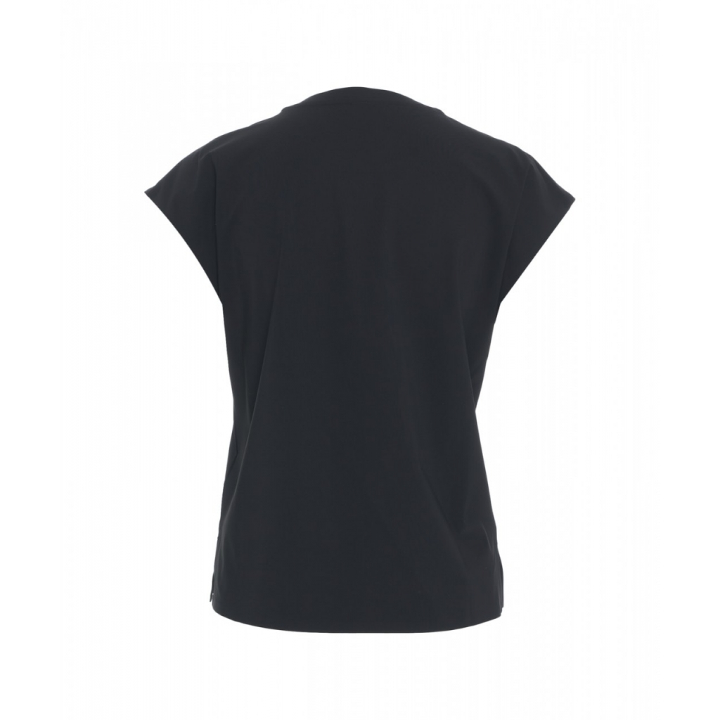 Top in jersey elasticizzato nero