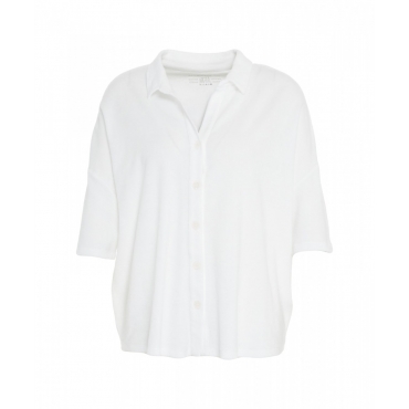 Camicia cabana in spugna bianco