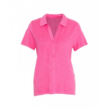 Polo in spugna pink