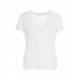 T-Shirt con scollo a V bianco