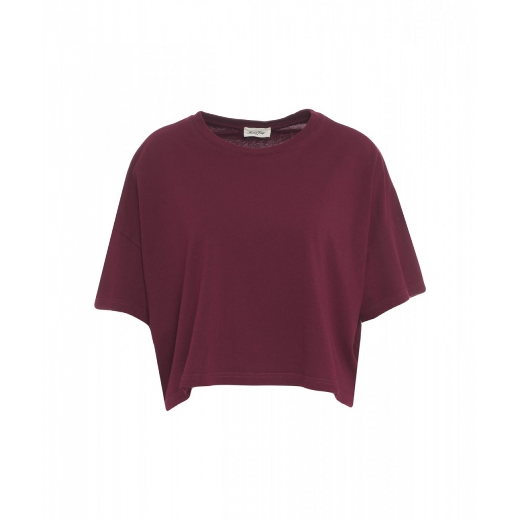 T-shirt cropped Ouky rosso