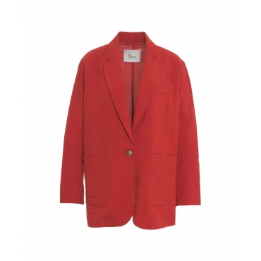 Blazer monopetto Costes arancione