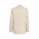 Blazer doppiopetto in glencheck beige