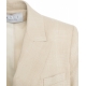 Blazer doppiopetto in glencheck beige