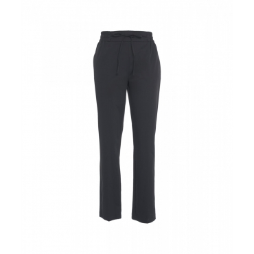 Pantaloni straight leg nero