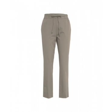 Pantaloni straight leg grigio