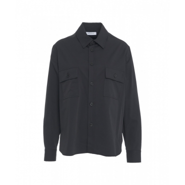 Giacca overshirt nero