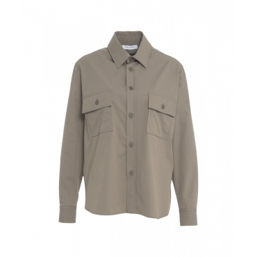 Giacca overshirt grigio